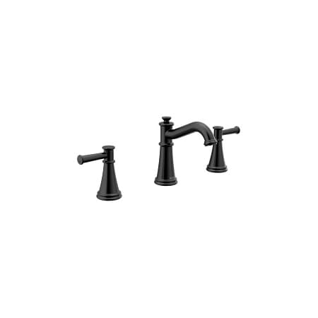 Moen Belfield Two-Handle Bathroom Faucet in Matte Black T6405BL